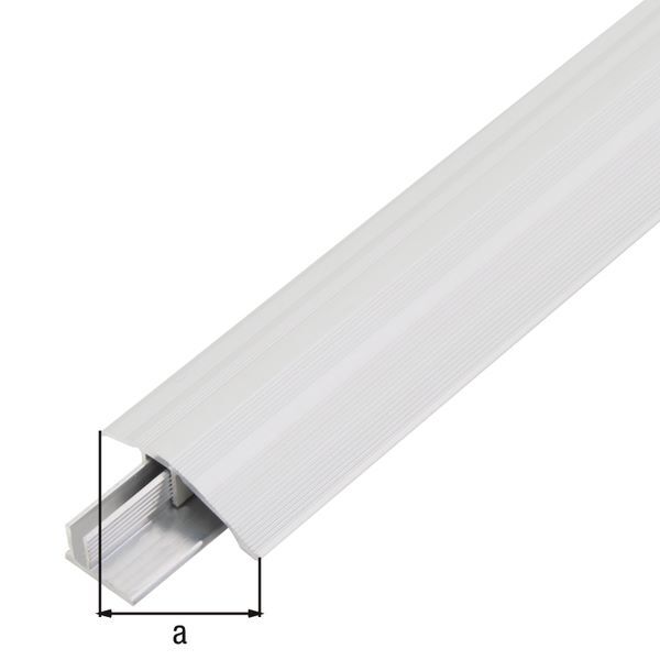 Alberts Ausgleichsprofil Duo Alu silber eloxiert 1000 x 44 mm Set für Beläge 6-13mm Produktbild Alberts Ausgleichsprofil Duo Alu silber eloxiert 1000 x 44 mm Set für Beläge 6-13mm bild 2