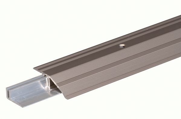 Alberts Ausgleichsprofil Pro Alu edelstahl eloxiert 2700 x 44 x 1,5 mm für Beläge 7-15mm Produktbild Alberts Ausgleichsprofil Pro Alu edelstahl eloxiert 2700 x 44 x 1,5 mm für Beläge 7-15mm