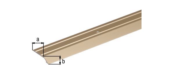 Alberts Ausgleichsprofil selbstklebend Alu sand eloxiert 900 x 39 x 4 x 2 mm Produktbild Alberts Ausgleichsprofil selbstklebend Alu sand eloxiert 900 x 39 x 4 x 2 mm bild 2