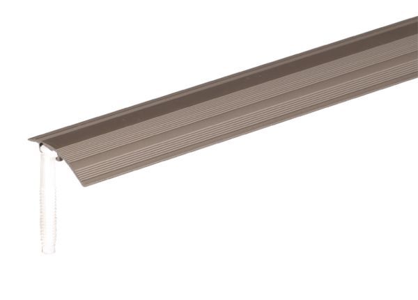 Alberts Ausgleichsprofil Alu edelstahl eloxiert 900 x 38 x 1,5 mm für Beläge 0-20mm Produktbild Alberts Ausgleichsprofil Alu edelstahl eloxiert 900 x 38 x 1,5 mm für Beläge 0-20mm