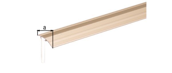Alberts Ausgleichsprofil Alu sand eloxiert 900 x 38 x 1,5 mm für Beläge 0-20mm Produktbild Alberts Ausgleichsprofil Alu sand eloxiert 900 x 38 x 1,5 mm für Beläge 0-20mm bild 2