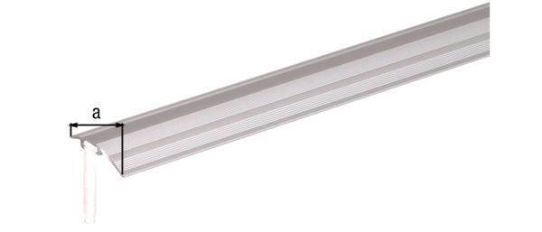 Alberts Ausgleichsprofil Alu silber eloxiert 900 x 38 x 1,5 mm für Beläge 0-20mm Produktbild Alberts Ausgleichsprofil Alu silber eloxiert 900 x 38 x 1,5 mm für Beläge 0-20mm bild 2