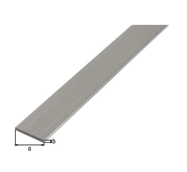 Alberts BA Profil flach Alu natur 2600 x 40 x 2 mm Produktbild Alberts BA Profil flach Alu natur 2600 x 40 x 2 mm bild 2