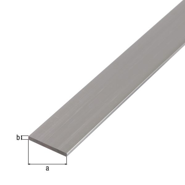 Alberts BA Profil flach Alu natur 2000 x 25 x 2 mm Alberts BA Profil flach Alu natur 2000 x 25 x 2 mm