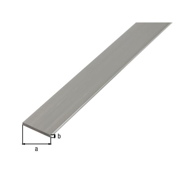 Alberts BA Profil flach Alu natur 1000 x 50 x 3 mm Produktbild Alberts BA Profil flach Alu natur 1000 x 50 x 3 mm bild 2