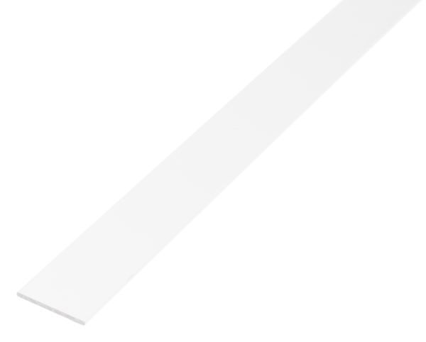 Alberts BA Profil flach Alu weiß beschichtet 1000 x 30 x 2 mm Produktbild Alberts BA Profil flach Alu weiß beschichtet 1000 x 30 x 2 mm