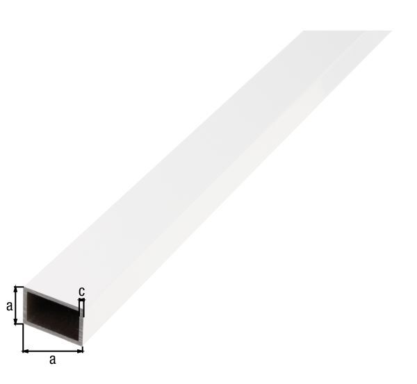 Alberts BA Profil Rechteck Alu weiß beschichtet 2600 x 30 x 20 x 2 mm Produktbild Alberts BA Profil Rechteck Alu weiß beschichtet 2600 x 30 x 20 x 2 mm bild 2