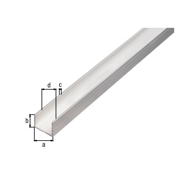 Alberts BA Profil in U Form Alu natur 1000 x 30 x 20 x 2 mm Alberts BA Profil in U Form Alu natur 1000 x 30 x 20 x 2 mm
