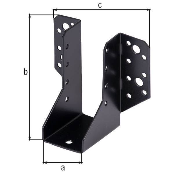 Produktbild Alberts Balkenschuh verzinkt schwarz lichte Breite 45 mm Höhe 110 mm