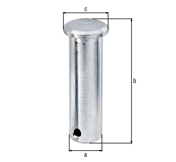 Alberts Bolzen Edelstahl zu Torbändern für Gewinde M16 Außen 21mm Produktbild Alberts Bolzen Edelstahl zu Torbändern für Gewinde M16 Außen 21mm bild 2
