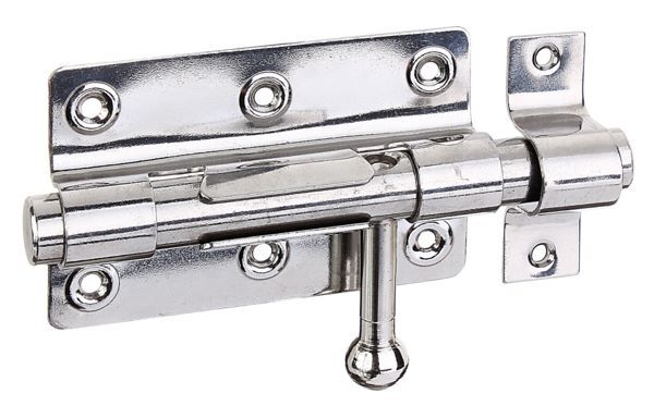 Alberts Bolzen Schlossriegel Edelstahl Platte 100x65mm Länge 153mm Produktbild Alberts Bolzen Schlossriegel Edelstahl Platte 100x65mm Länge 153mm