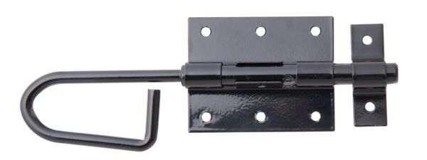 Alberts Bolzen Stangenriegel mit Schlaufe schwarz Bolzen 11,5mm Länge 200mm Produktbild Alberts Bolzen Stangenriegel mit Schlaufe schwarz Bolzen 11,5mm Länge 200mm