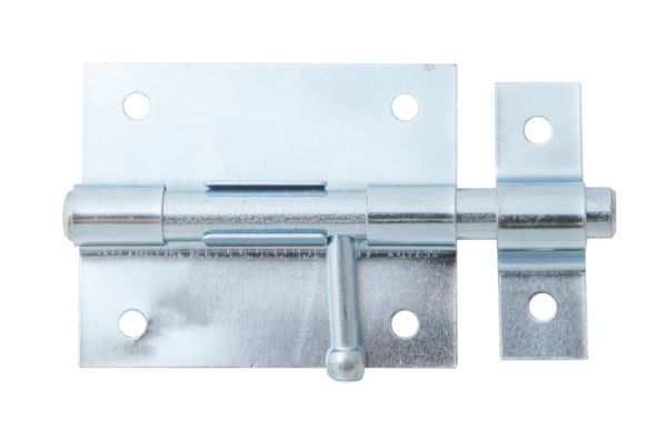 Alberts Bolzenriegel mit befestigter Schlaufe blau verzinkt Platte 70x57mm Länge 100mm Alberts Bolzenriegel mit befestigter Schlaufe blau verzinkt Platte 70x57mm Länge 100mm