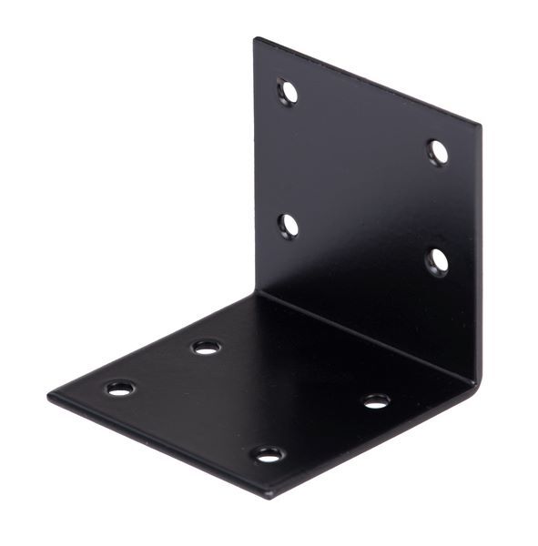 Produktbild Alberts Breitwinkel verzinkt schwarz TxHxB 60x60x60 mm