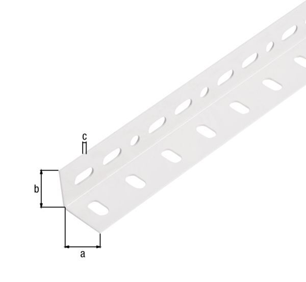 Alberts Conceptor Winkelprofil weiß beschichtet 1000x25x25x1,2mm Produktbild Alberts Conceptor Winkelprofil weiß beschichtet 1000x25x25x1,2mm
