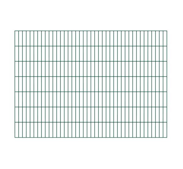 Alberts Doppelstab Gittermatte grün 2000x1400mm Masche 50x200mm Produktbild Alberts Doppelstab Gittermatte grün 2000x1400mm Masche 50x200mm
