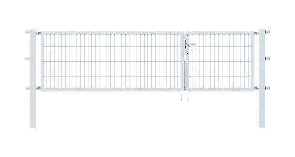 Alberts Doppeltor Flexo feuerverzinkt 1000+2000x800 Pfosten 80x80x1500mm Produktbild Alberts Doppeltor Flexo feuerverzinkt 1000+2000x800 Pfosten 80x80x1500mm