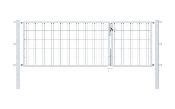 Alberts Doppeltor Flexo feuerverzinkt 1000+2000x1000 Pfosten 80x80x1700mm Produktbild Alberts Doppeltor Flexo feuerverzinkt 1000+2000x1000 Pfosten 80x80x1700mm