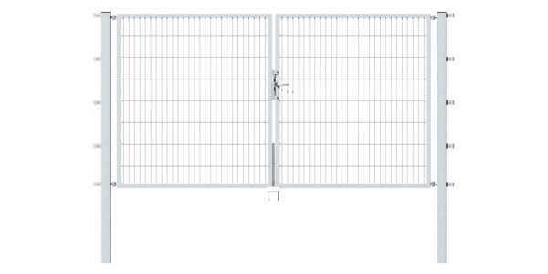 Alberts Doppeltor Flexo feuerverzinkt 3500x800 Pfosten 80x80x1500mm Produktbild Alberts Doppeltor Flexo feuerverzinkt 3500x800 Pfosten 80x80x1500mm bild 2
