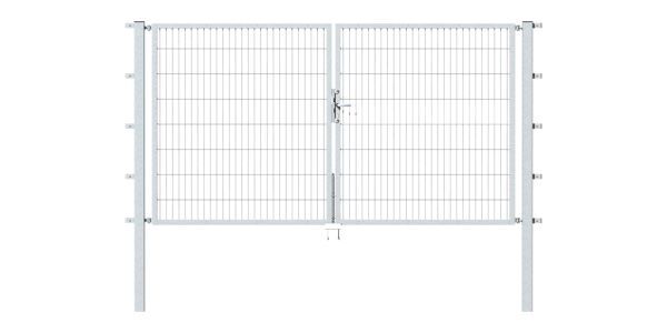 Alberts Doppeltor Flexo feuerverzinkt 3500x1200 Pfosten 80x80x1900mm Produktbild Alberts Doppeltor Flexo feuerverzinkt 3500x1200 Pfosten 80x80x1900mm bild 2