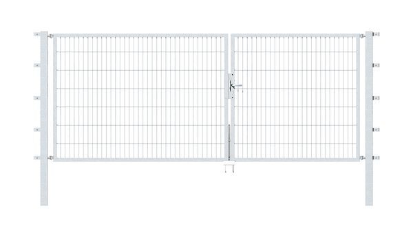 Alberts Doppeltor Flexo feuerverzinkt 3500x1400 Pfosten 80x80x2100mm Produktbild Alberts Doppeltor Flexo feuerverzinkt 3500x1400 Pfosten 80x80x2100mm