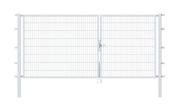 Alberts Doppeltor Flexo feuerverzinkt 3500x1600 Pfosten 80x80x2300mm Produktbild Alberts Doppeltor Flexo feuerverzinkt 3500x1600 Pfosten 80x80x2300mm