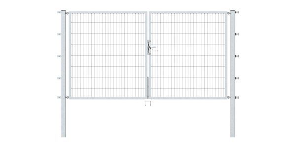 Alberts Doppeltor Flexo feuerverzinkt 3500x1800 Pfosten 80x80x2500mm Produktbild Alberts Doppeltor Flexo feuerverzinkt 3500x1800 Pfosten 80x80x2500mm bild 2
