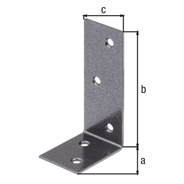 Alberts DURAVIS Balkenwinkel ungleichschenklig blau verzinkt schwarzdiamant 40 x 80 x 30 mm Produktbild Alberts DURAVIS Balkenwinkel ungleichschenklig blau verzinkt schwarzdiamant 40 x 80 x 30 mm