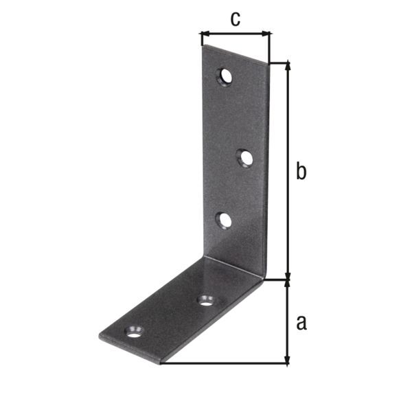 Alberts DURAVIS Balkenwinkel ungleichschenklig blau verzinkt schwarzdiamant 75 x 100 x 30 mm Produktbild Alberts DURAVIS Balkenwinkel ungleichschenklig blau verzinkt schwarzdiamant 75 x 100 x 30 mm