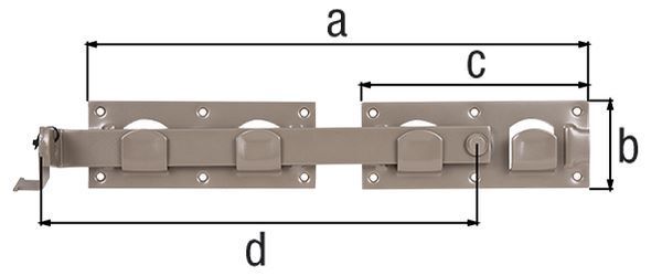 Alberts DURAVIS Doppeltorüberwurf verzinkt 423 x 70 mm Alberts DURAVIS Doppeltorüberwurf verzinkt 423 x 70 mm