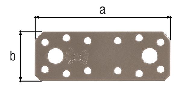 Alberts DURAVIS Flachverbinder perlbeige sendzimirverzinkt 133 x 55 x 2,5 mm Produktbild Alberts DURAVIS Flachverbinder perlbeige sendzimirverzinkt 133 x 55 x 2,5 mm