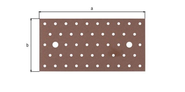Alberts DURAVIS Lochplatte sendzimirverzinkt rostbraun 200 x 100 x 2 mm Produktbild Alberts DURAVIS Lochplatte sendzimirverzinkt rostbraun 200 x 100 x 2 mm