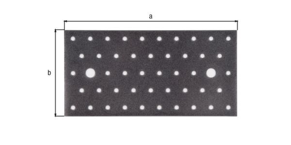 Alberts DURAVIS Lochplatte sendzimirverzinkt schwarzdiamant 200 x 100 x 2 mm Alberts DURAVIS Lochplatte sendzimirverzinkt schwarzdiamant 200 x 100 x 2 mm