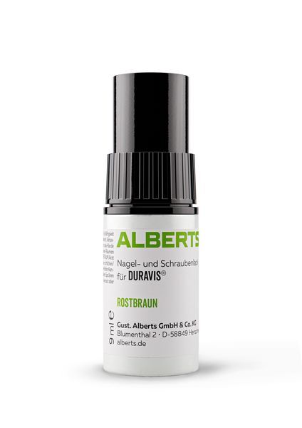 Produktbild Alberts DURAVIS Nagel und Schraubenlack rostbraun Flasche 9 ml