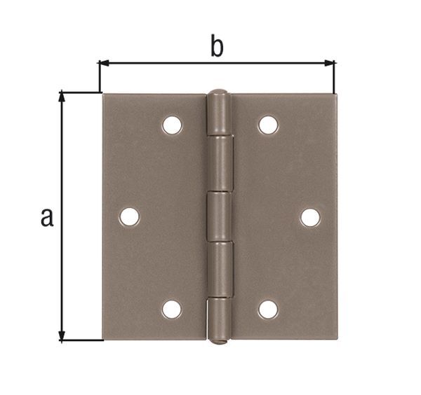 Alberts DURAVIS Scharnier quadratisch blau verzinkt perlbeige 60 x 60 x 1 mm Produktbild Alberts DURAVIS Scharnier quadratisch blau verzinkt perlbeige 60 x 60 x 1 mm