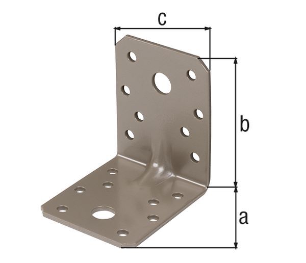 Alberts DURAVIS Schwerl Winkelverbinder Sicke schwarzdiamant 90 x 90 x 65 mm Produktbild Alberts DURAVIS Schwerl Winkelverbinder Sicke schwarzdiamant 90 x 90 x 65 mm bild 2