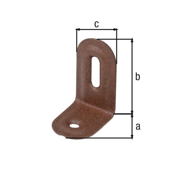 Alberts DURAVIS Verstellwinkel geprägt blau verzinkt rostbraun 28 x 40 x 22 mm Produktbild Alberts DURAVIS Verstellwinkel geprägt blau verzinkt rostbraun 28 x 40 x 22 mm