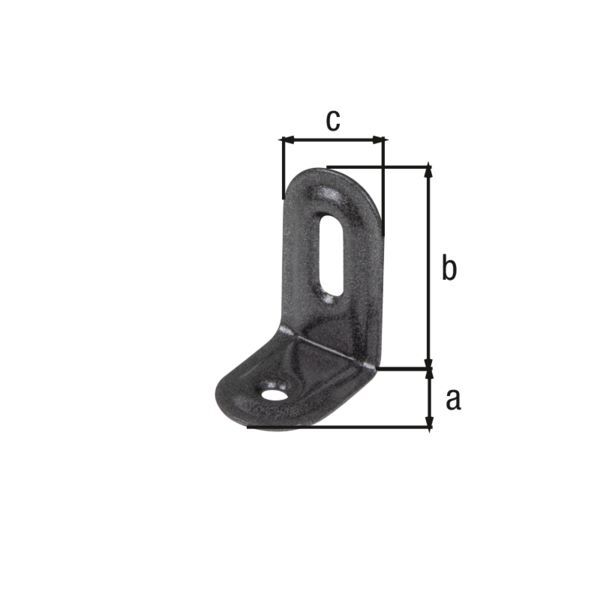 Alberts DURAVIS Verstellwinkel geprägt blau verzinkt schwarzdiamant 28 x 40 x 22 mm Produktbild Alberts DURAVIS Verstellwinkel geprägt blau verzinkt schwarzdiamant 28 x 40 x 22 mm