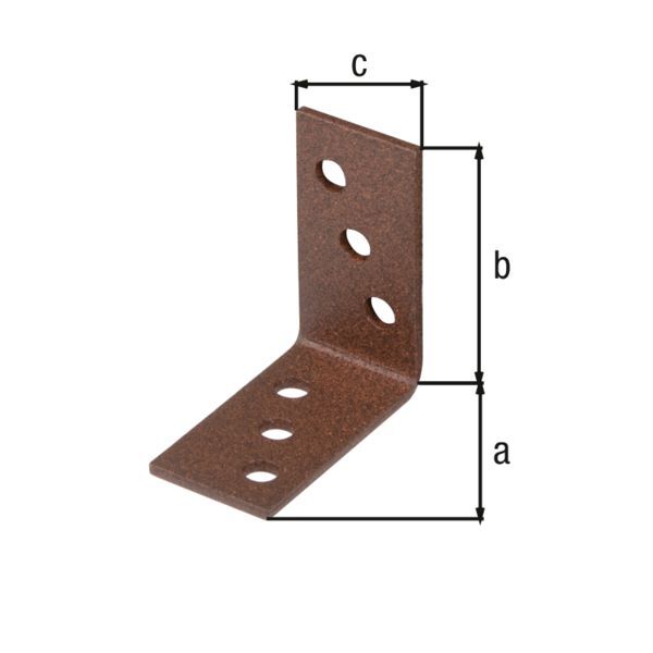 Alberts DURAVIS Winkelverbinde sendzimirverzinkt rostbraun 40 x 40 x 20 mm Produktbild Alberts DURAVIS Winkelverbinde sendzimirverzinkt rostbraun 40 x 40 x 20 mm