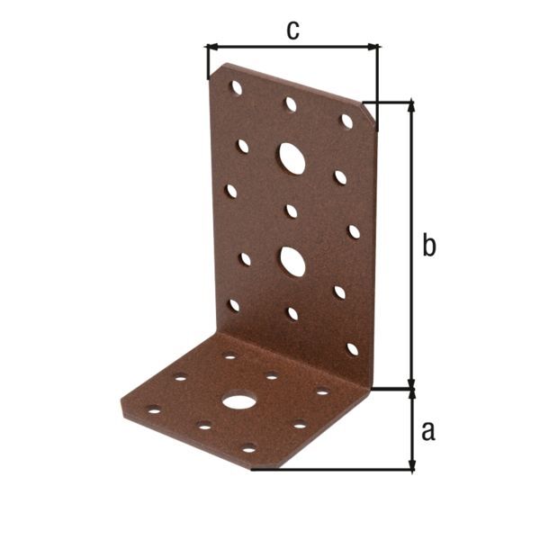 Alberts DURAVIS Winkelverbinder sendzimirverzinkt rostbraun 100 x 60 x 60 mm Alberts DURAVIS Winkelverbinder sendzimirverzinkt rostbraun 100 x 60 x 60 mm
