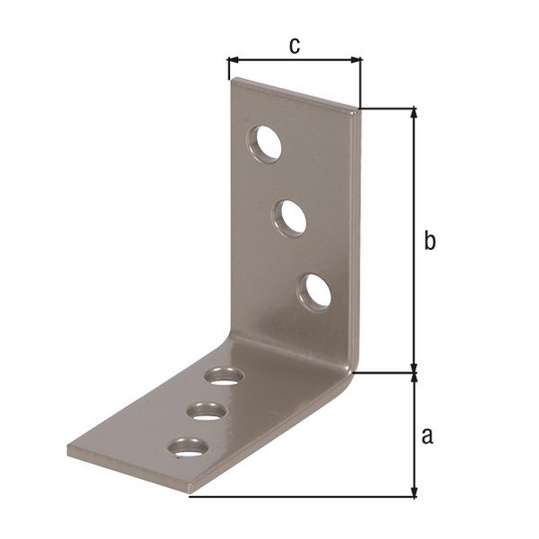 Alberts Winkelverbinder sendzimirverzinkt schwarzdiamant 40 x 40 x 40 mm Produktbild Alberts Winkelverbinder sendzimirverzinkt schwarzdiamant 40 x 40 x 40 mm bild 2