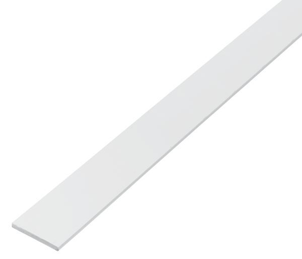 Produktbild Alberts eco Flachstange PVC weiß LxBxS 1000 x 25 x 2 mm