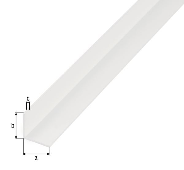 Produktbild Alberts eco Winkelprofil, gleichsch., PVC weiß, LxBxHxS 2000 x 20 x 20 x 1,0 mm bild 2