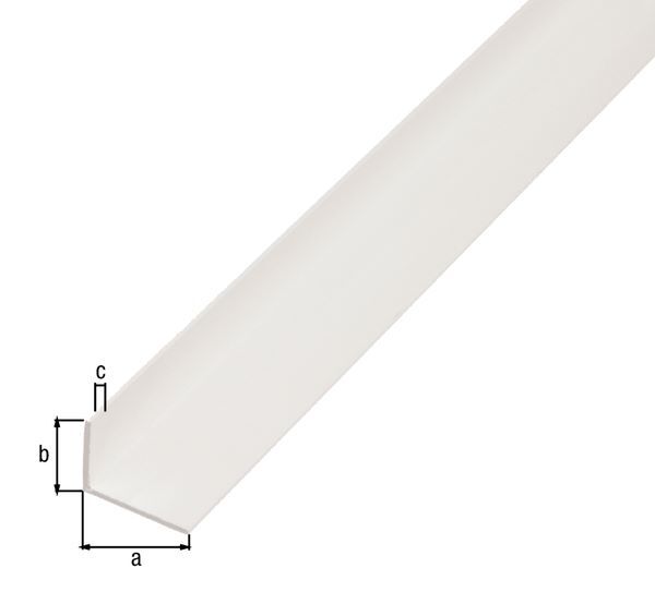 Produktbild Alberts eco Winkelprofil, ungleichsch., PVC weiß, LxBxHxS 2000 x 40 x 10 x 1 mm bild 2