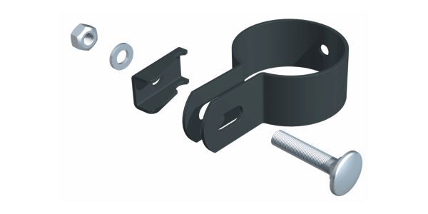 Alberts Endschelle anthrazit zur Befestigung von Zaunfeldern an Pfosten 34 mm Produktbild Alberts Endschelle anthrazit zur Befestigung von Zaunfeldern an Pfosten 34 mm bild 2