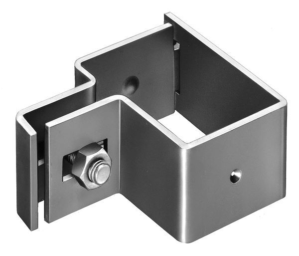 Alberts Endschelle feuerverzinkt für Vierkantpfosten 60x40 mm Produktbild Alberts Endschelle feuerverzinkt für Vierkantpfosten 60x40 mm