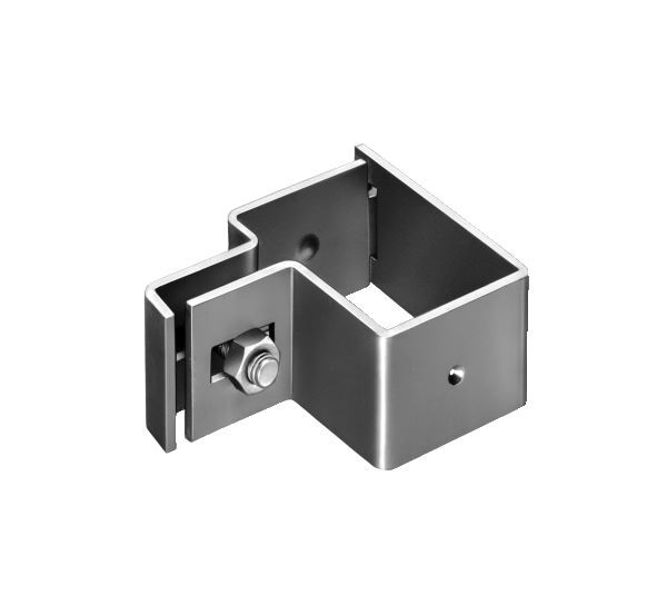 Alberts Endschelle feuerverzinkt für Vierkantpfosten 60x40 mm Produktbild Alberts Endschelle feuerverzinkt für Vierkantpfosten 60x40 mm bild 2