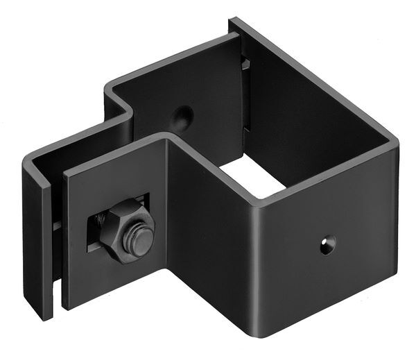 Alberts Endschelle anthrazit für Vierkantpfosten 60x40 mm Produktbild Alberts Endschelle anthrazit für Vierkantpfosten 60x40 mm