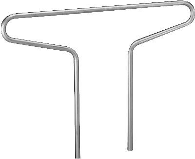 Alberts Fahrrad Anlehnbügel Double feuerverzinkt zum Einbetonieren 1800x1300mm Produktbild Alberts Fahrrad Anlehnbügel Double feuerverzinkt zum Einbetonieren 1800x1300mm