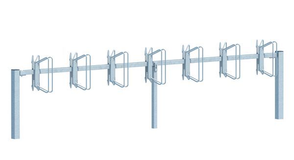 Alberts Fahrradständer Hagen Grundelement zum Betonieren 14 Einstellplätze Halter 45Grad Produktbild Alberts Fahrradständer Hagen Grundelement zum Betonieren 14 Einstellplätze Halter 45Grad